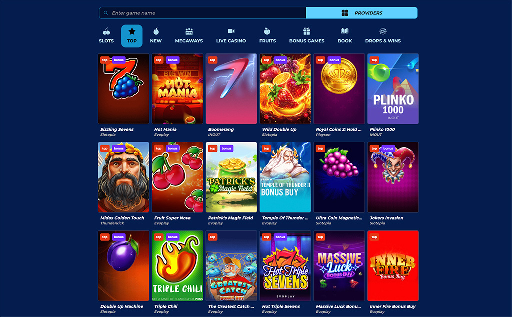 Gonza Bet Casino games